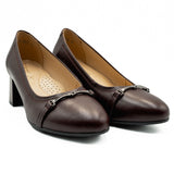 Pantofi dama Anna Viotti din piele naturala D 1188 bordo