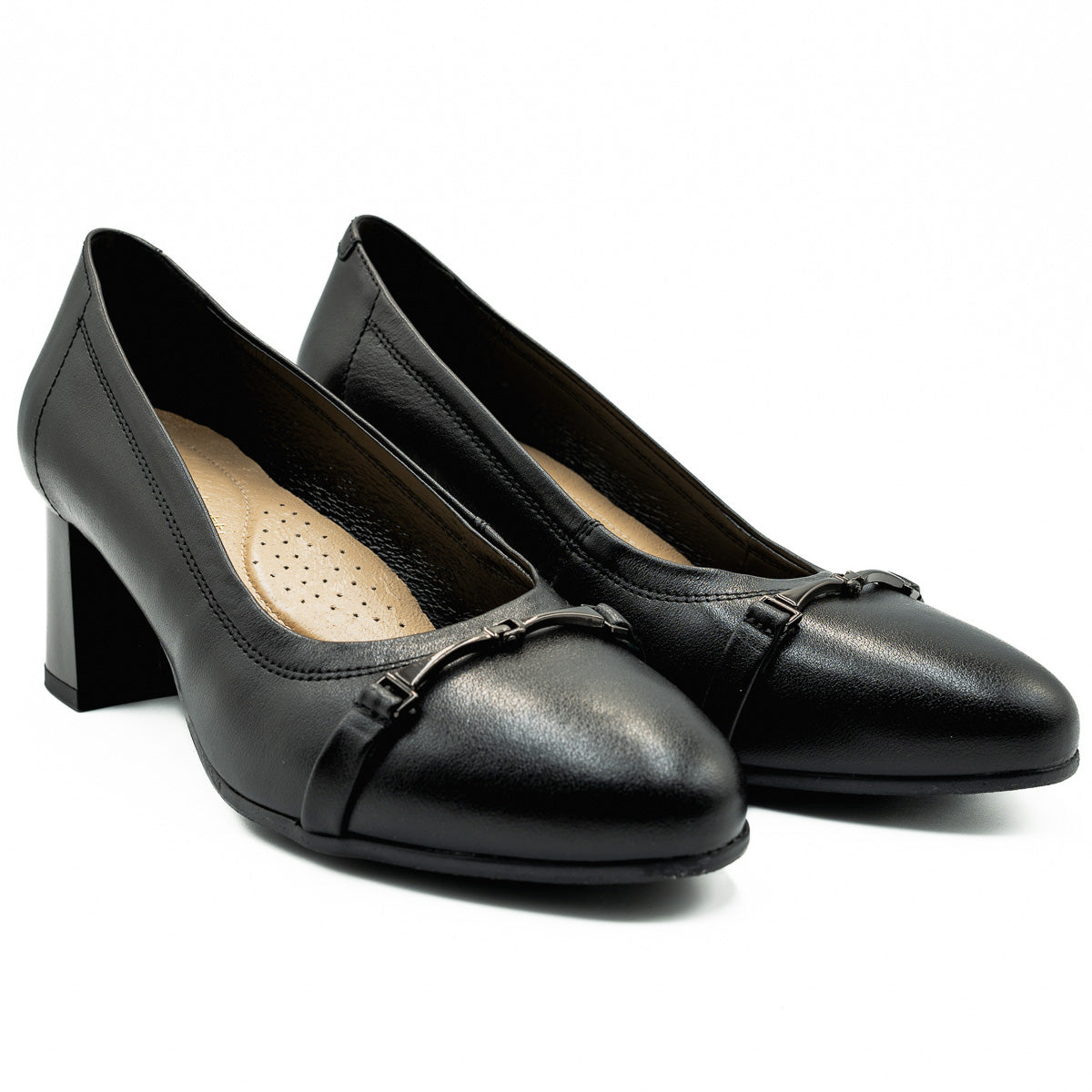 Pantofi dama Anna Viotti din piele naturala D 1188 NEGRU  