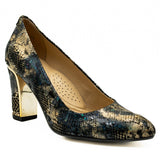 Pantofi dama Anna Viotti din piele naturala D 1198 sarpe 