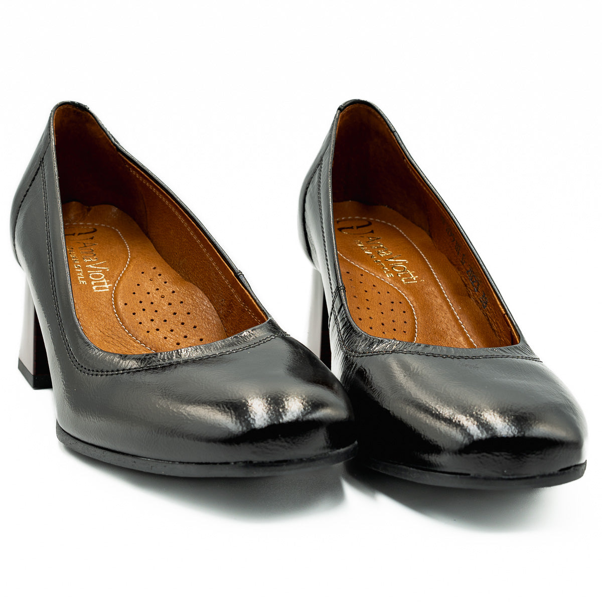 Pantofi dama Anna Viotti din piele naturala D 1199 negru 