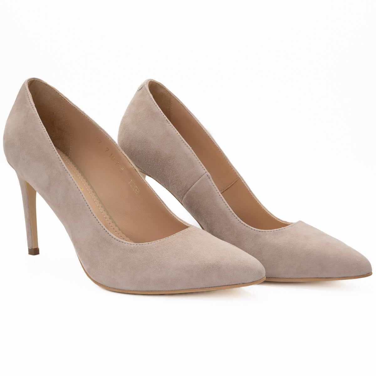 Pantofi dama Guban din piele naturala D 1206 bej velur