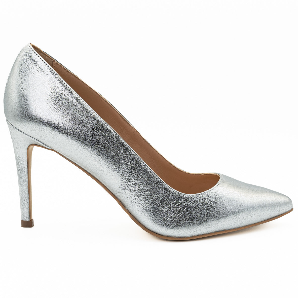 Pantofi dama Guban din piele naturala D 1206 argintiu