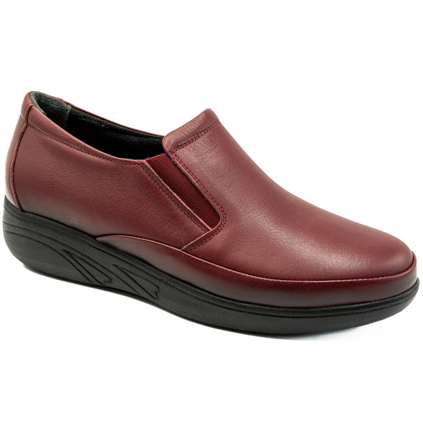 Pantofi dama Anna Viotti Din piele naturala D 1239 BORDO