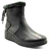 Ghete dama Rieker din piele naturala D 1350 NEGRU 