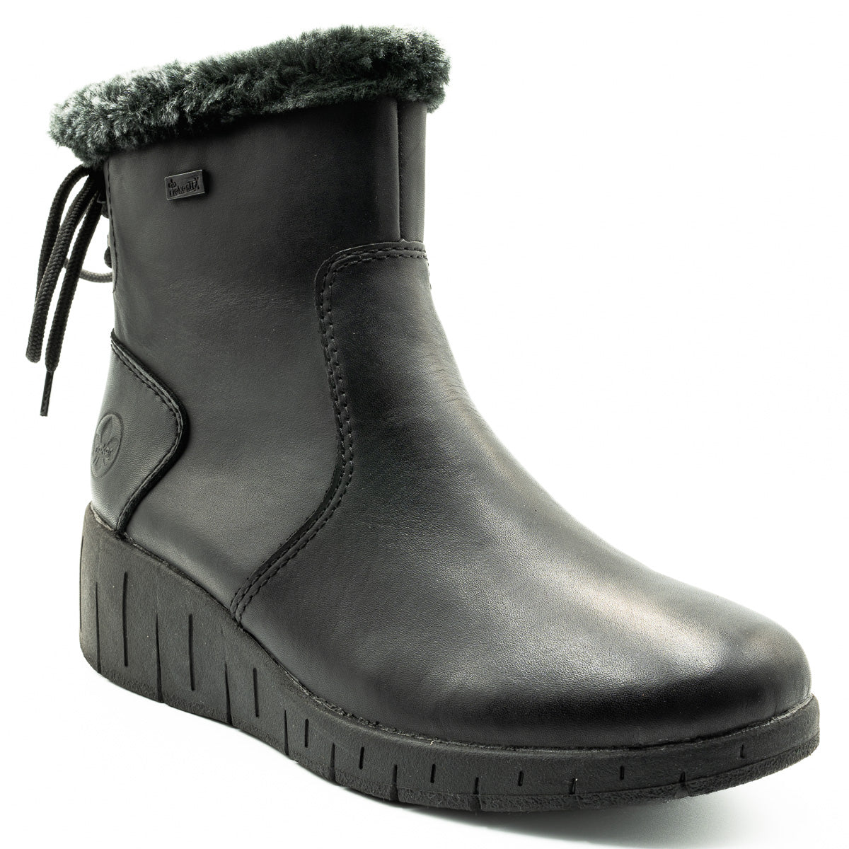 Ghete dama Rieker din piele naturala D 1350 NEGRU 