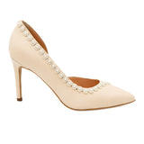  Pantofi dama Guban din piele naturala bej - 1367 