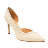  Pantofi dama Guban din piele naturala bej - 1367 