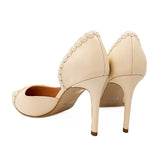  Pantofi dama Guban din piele naturala bej - 1367 