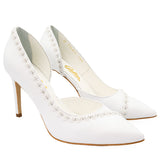 Pantofi dama Guban din piele naturala albi - 1367