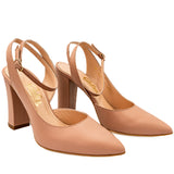 Pantofi dama Guban din piele naturala D 1387 pudra