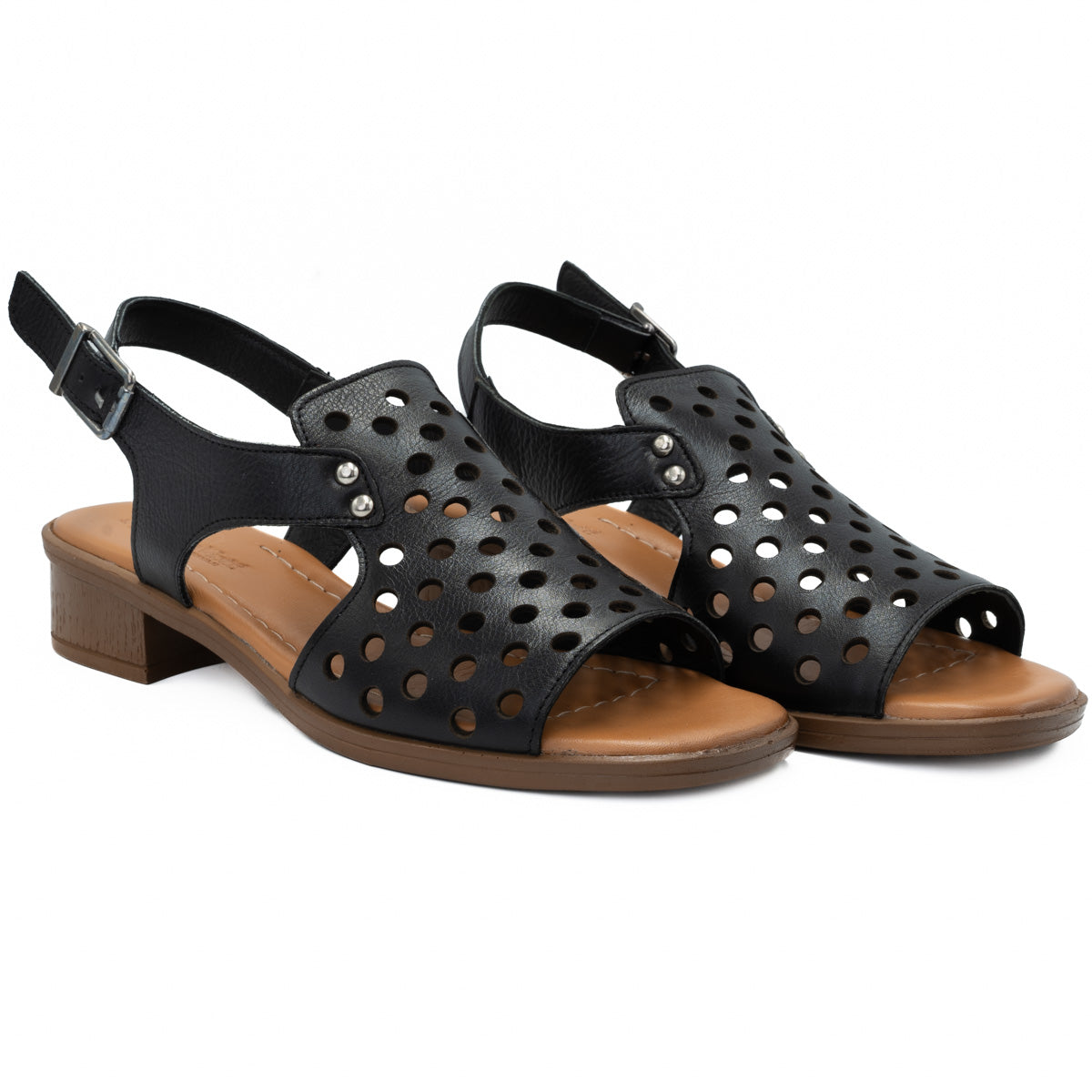 Sandale dama din piele naturala Anna Viotti D 6003 negru