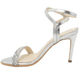 Sandale Guban din piele naturala D 1429 argintiu