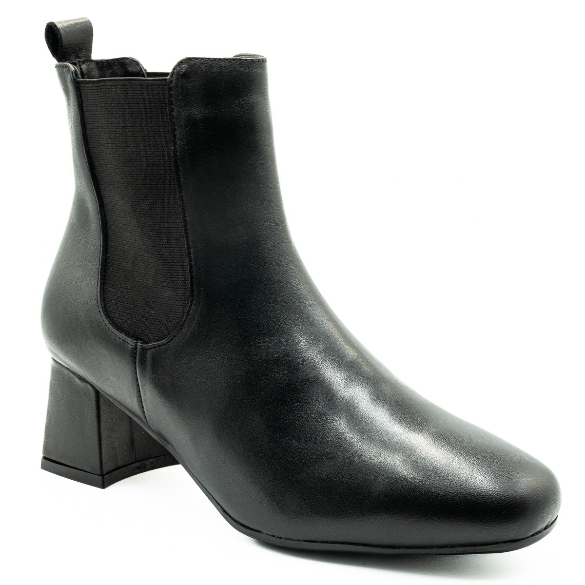 Botine dama Anna viotti din piele naturala D 51473 negru 