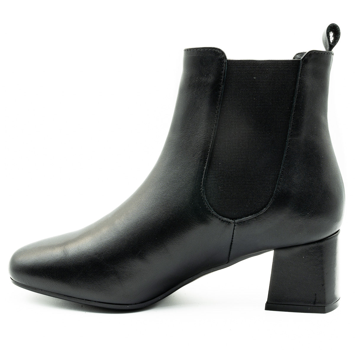  Botine dama Anna viotti din piele naturala D 51473 negru 