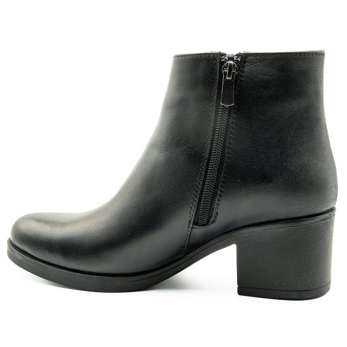 Botine dama Anna viotti din piele naturala D 1509 negru  