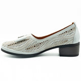 Pantofi dama Anna Viotti din piele naturala D 164 alb 