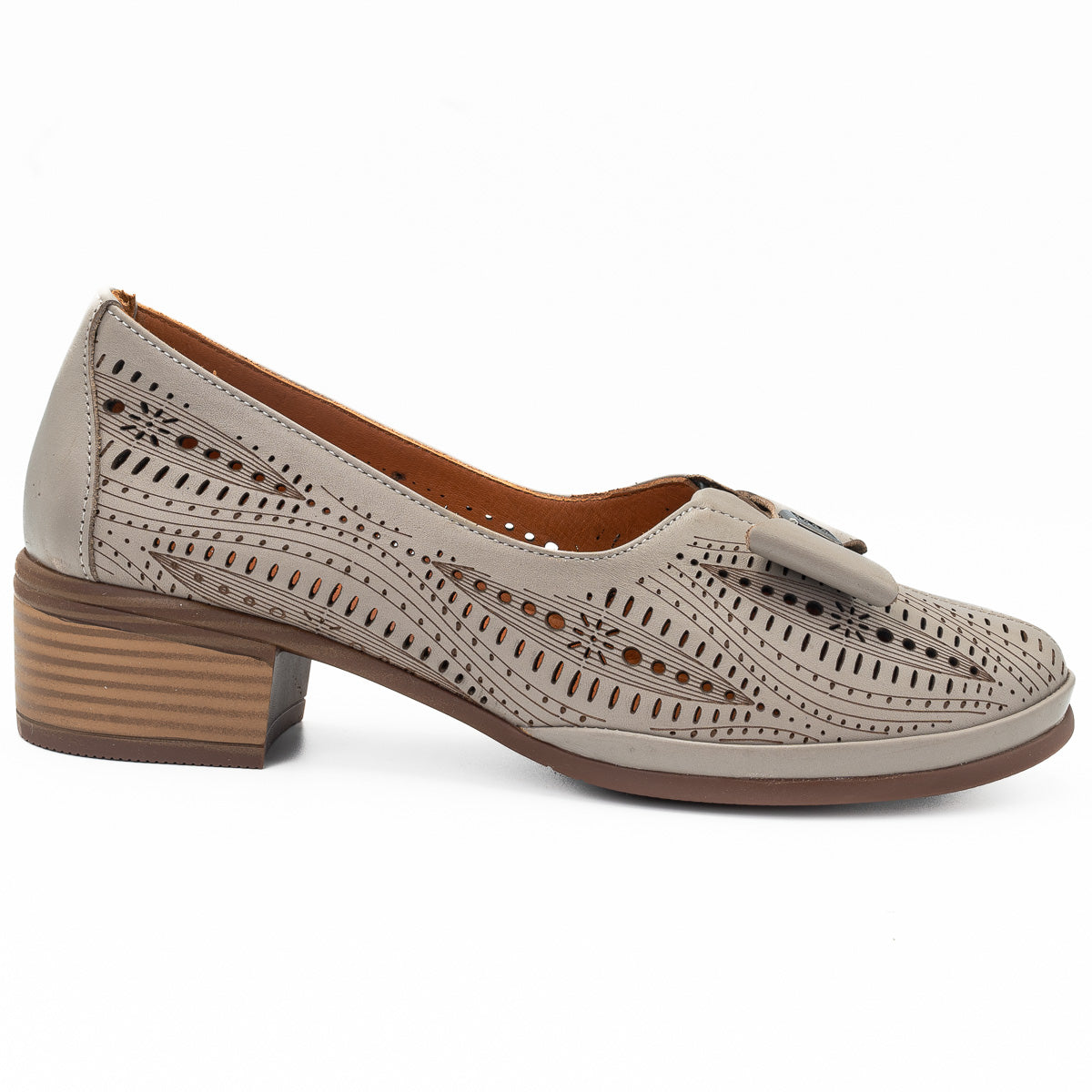 Pantofi dama Anna Viotti din piele naturala D 164 bej