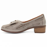 Pantofi dama Anna Viotti din piele naturala D 164 bej