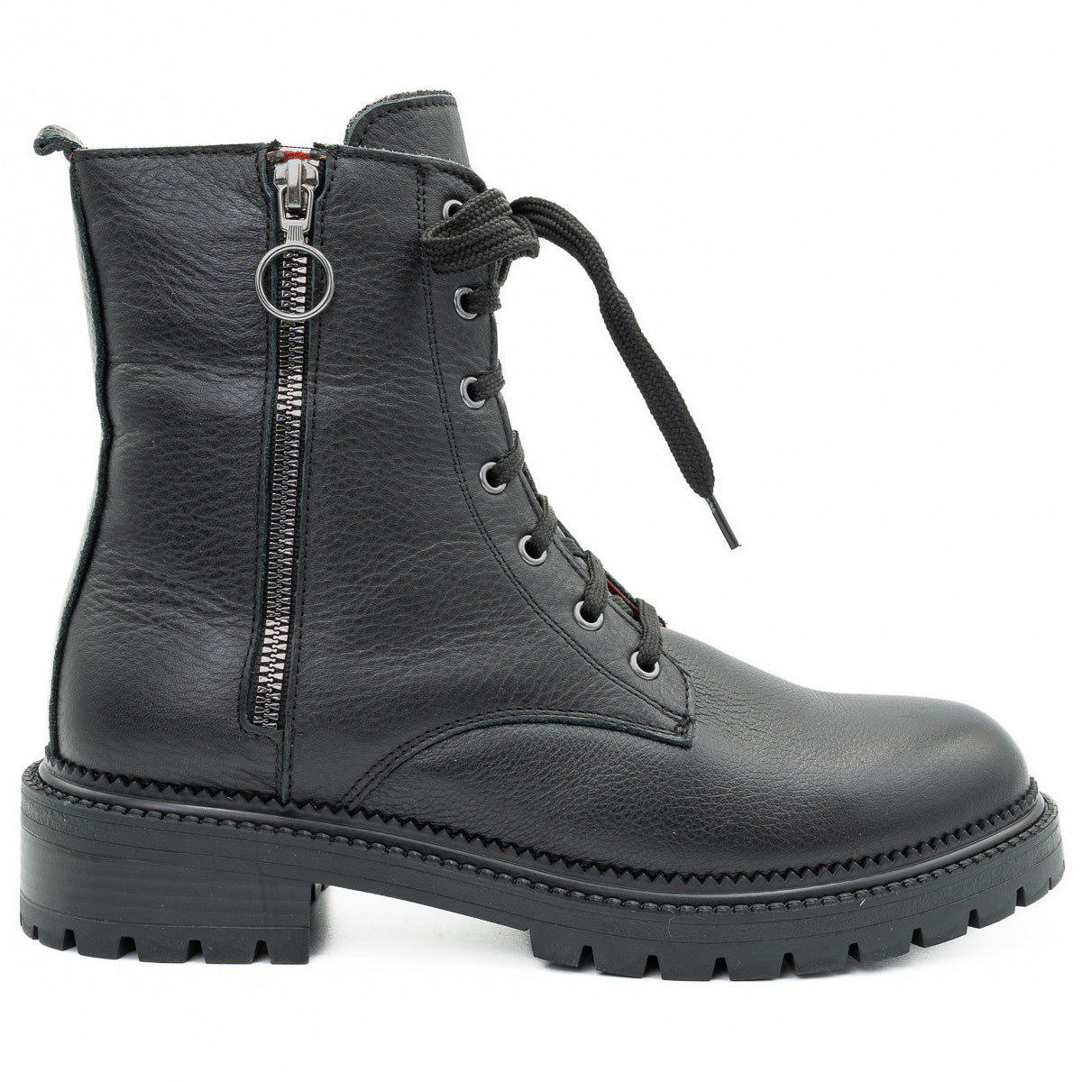 GHETE DAMA ANNA VIOTTI DIN PIELE NATURALA D 1901 NEGRU