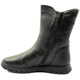 Ghete dama Anna Viotti din piele naturala D 19056 negru 