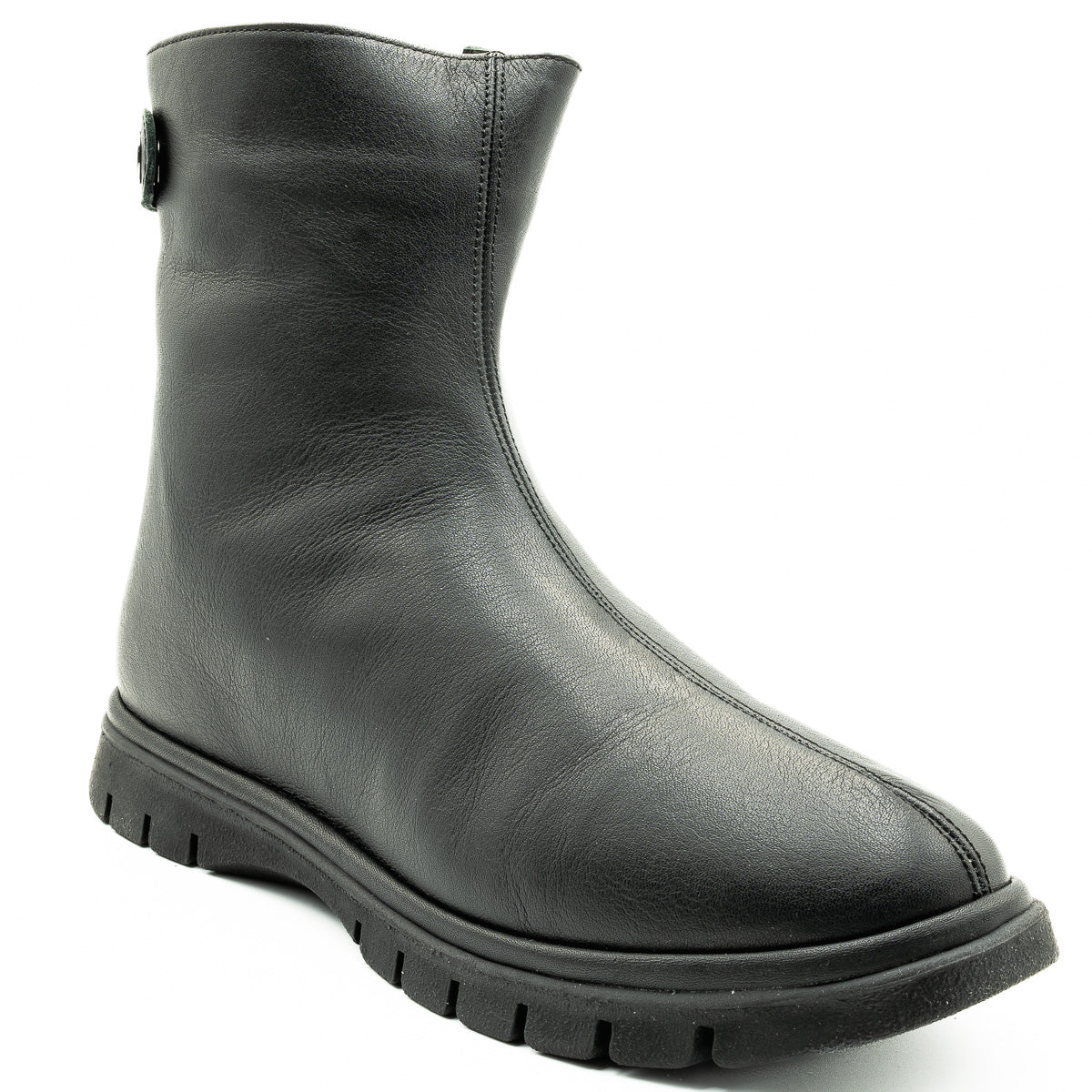 Ghete dama Anna Viotti din piele naturala D 19086 negru 