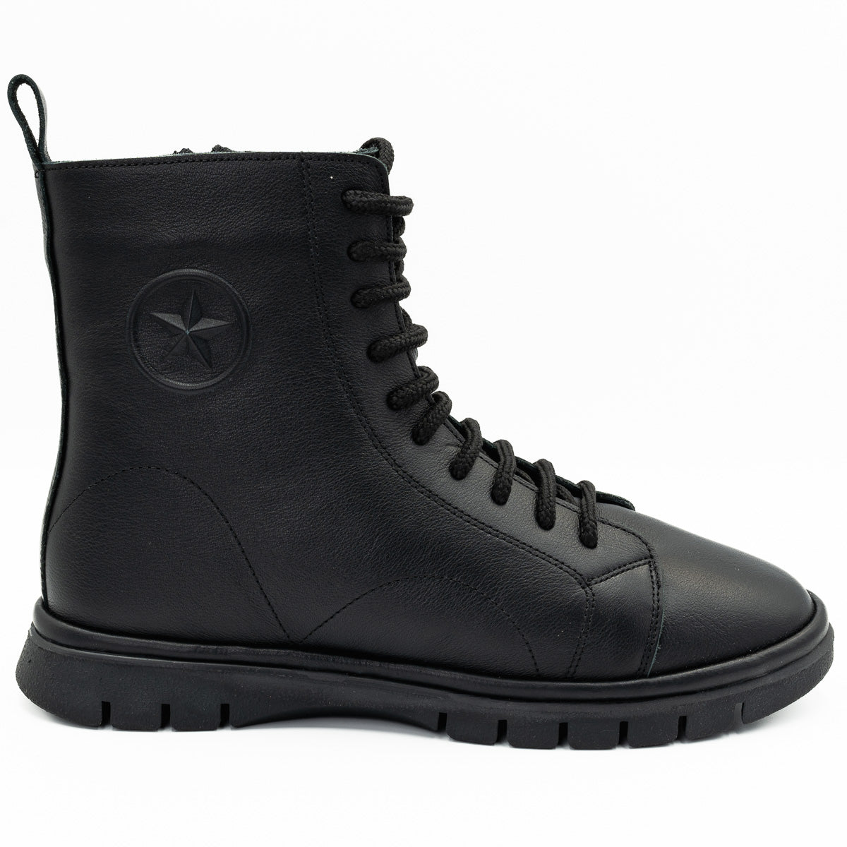 GHETE DAMA ANNA VIOTTI DIN PIELE naturala D 19106 NEGRU 