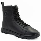 GHETE DAMA ANNA VIOTTI DIN PIELE naturala D 19106 NEGRU 