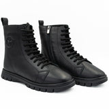 GHETE DAMA ANNA VIOTTI DIN PIELE naturala D 19106 NEGRU 