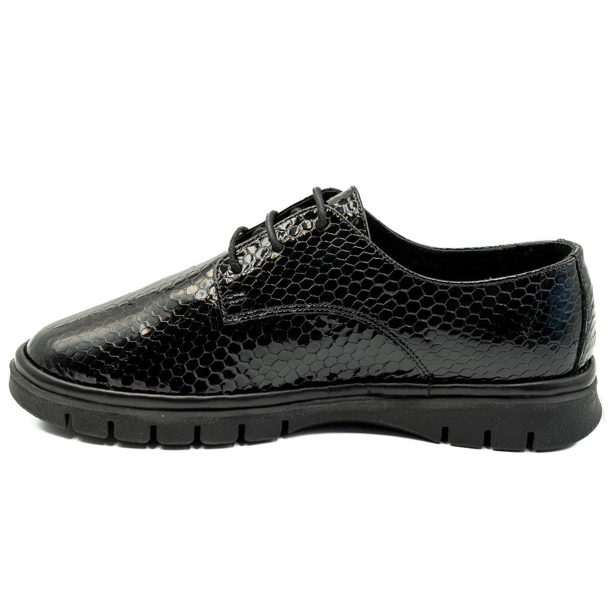 Pantofi dama Anna Viotti din piele naturala D 19118 negru bambi 