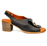 Sandale dama Anna Viotti din piele naturala negre - 193