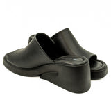 Saboti dama Anna Viotti din piele naturala cu talpa ortopedica negri 19-1940