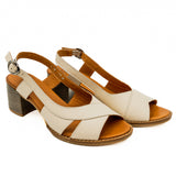 Sandale dama Goretti Din piele naturala D 12-194 BEJ 