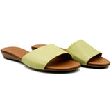 Saboti dama Anna Viotti din piele naturala verde - 2005