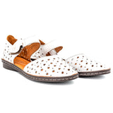 Pantofi casual Anna Viotti din piele naturala albi -2014