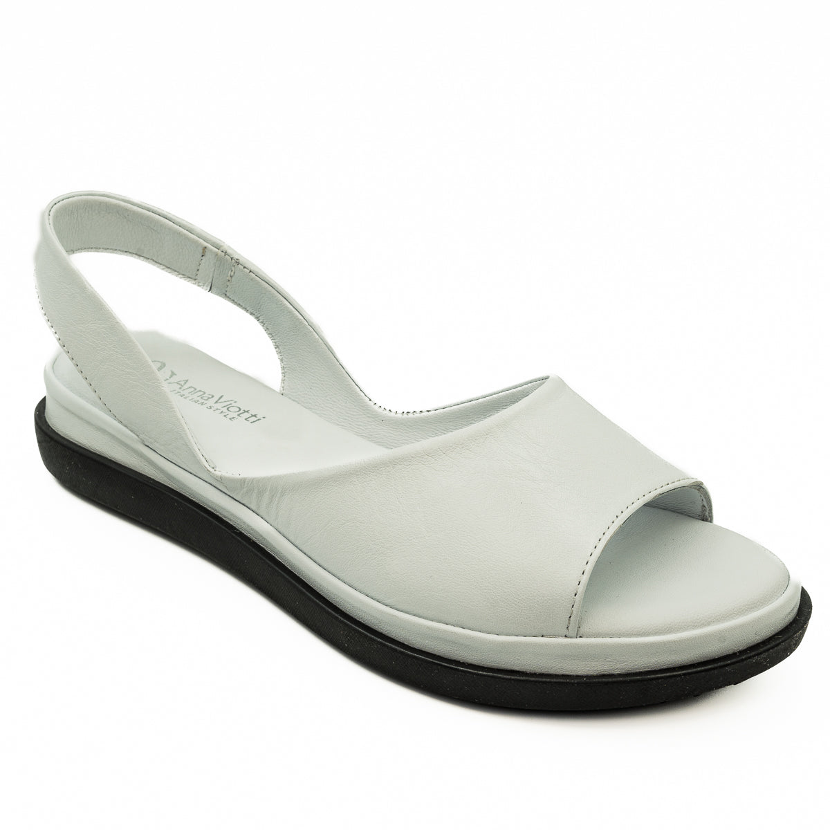 Sandale dama Goretti Din piele naturala D 30-201 alb 