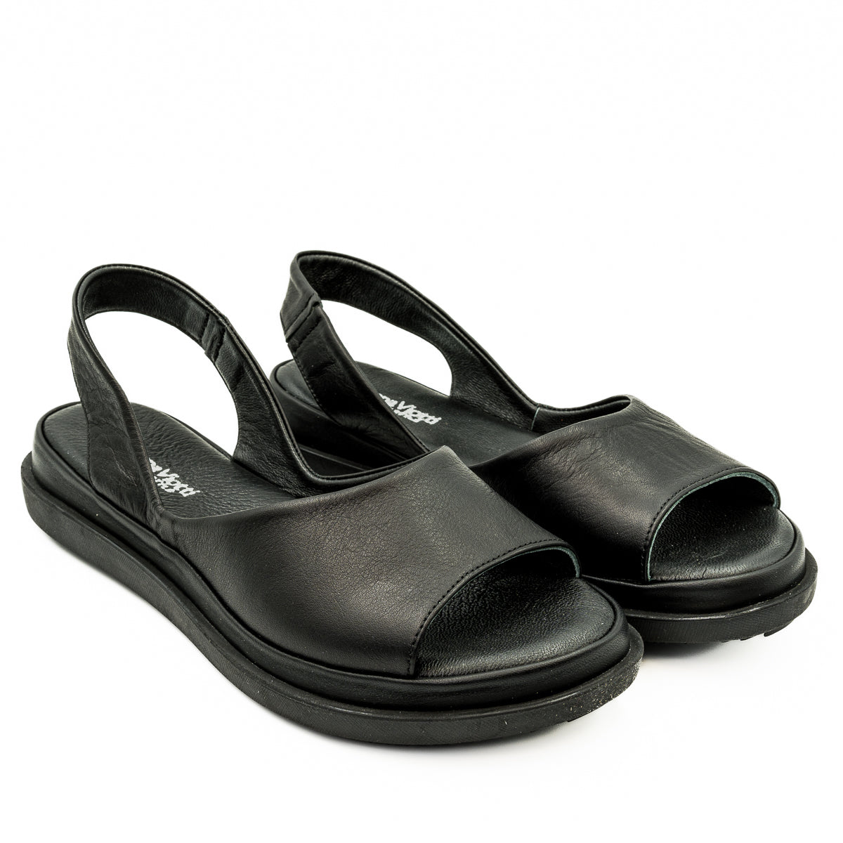 Sandale dama Anna Viotti Din piele naturala D 30-201 NEGRU 