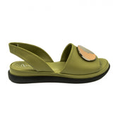 Sandale dama Anna Viotti din piele naturala verde 30-211