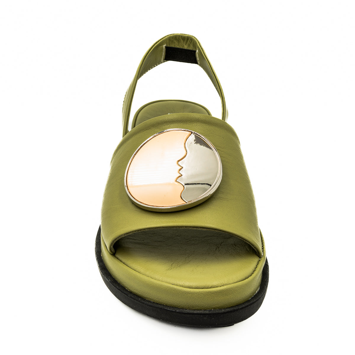 Sandale dama Anna Viotti din piele naturala verde 30-211