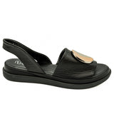 Sandale dama Anna Viotti din piele naturala negru 30-211