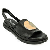 Sandale dama Anna Viotti din piele naturala negru 30-211