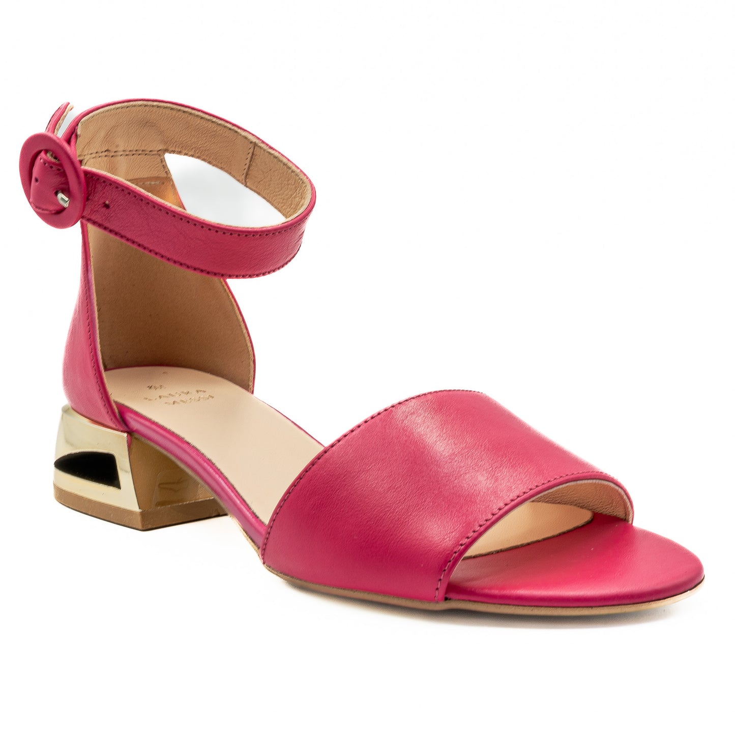 Sandale dama din piele naturala D 2143 roz 