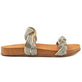 Slapi dama din piele naturala D 220352 auriu