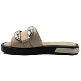 Saboti dama Anna Viotti din piele naturala vizon 22105