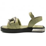 Sandale dama Anna Viotti din piele naturala verde 22110