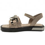 Sandale dama Anna Viotti din piele naturala vizon 22110