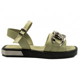 Sandale dama Anna Viotti din piele naturala verde 22110