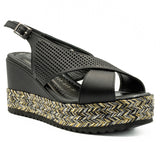 Sandale dama din piele naturala D 222-313 NEGRU 