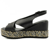 Sandale dama din piele naturala D 222-313 NEGRU 