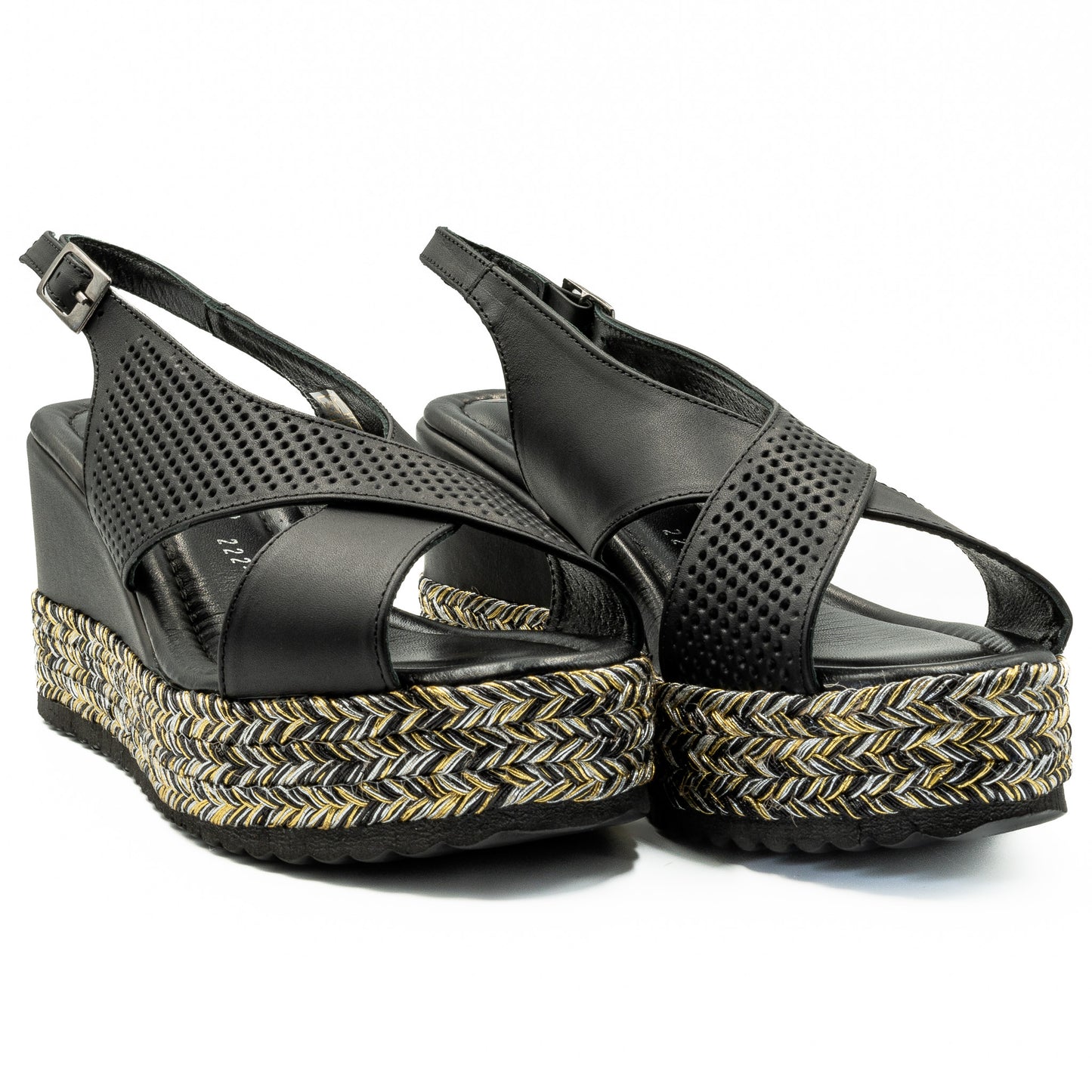 Sandale dama din piele naturala D 222-313 NEGRU 