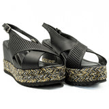 Sandale dama din piele naturala D 222-313 NEGRU 